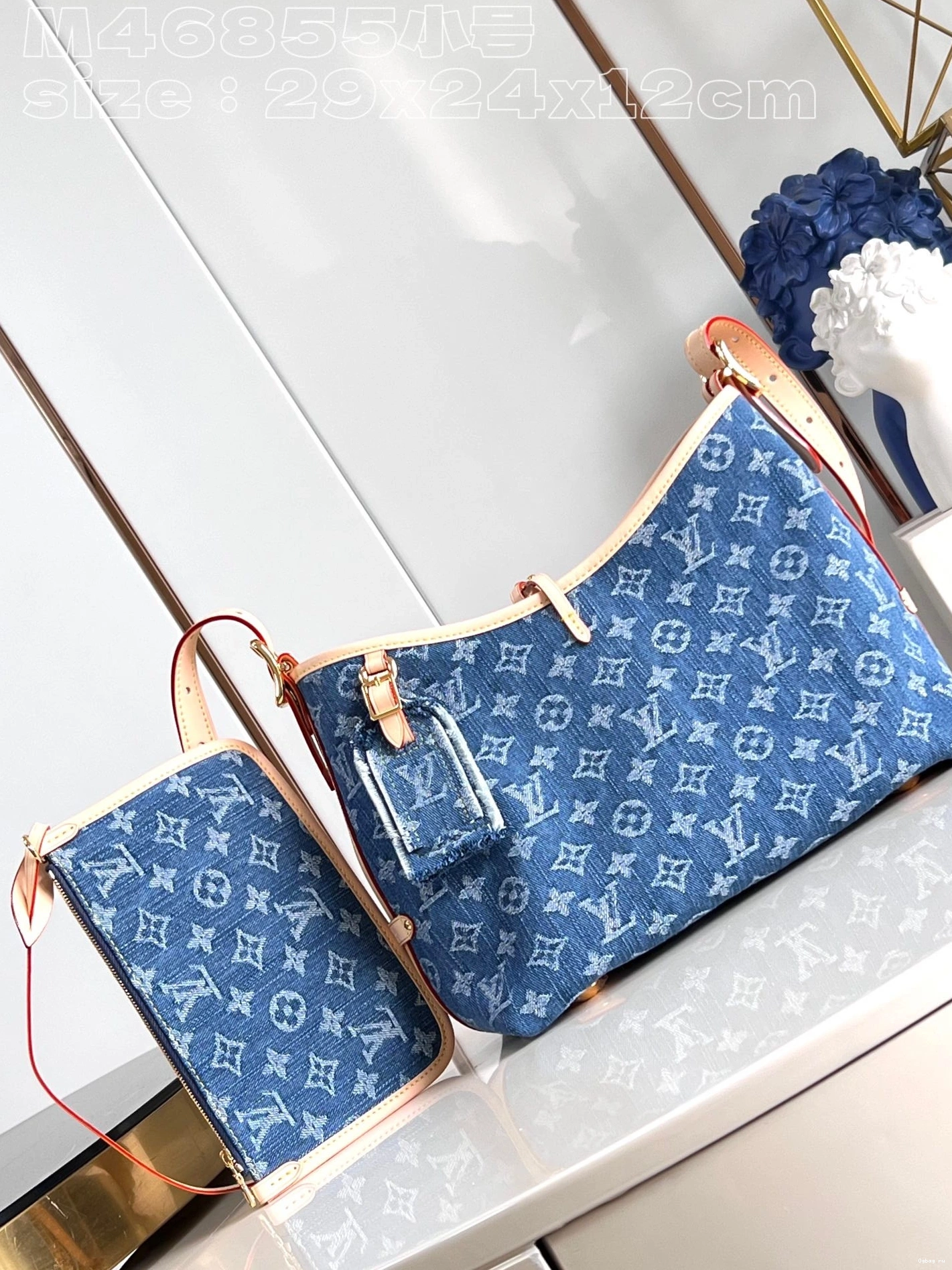 VUITTON PM-29-24-12cm CARRYALL LOUIS 0807